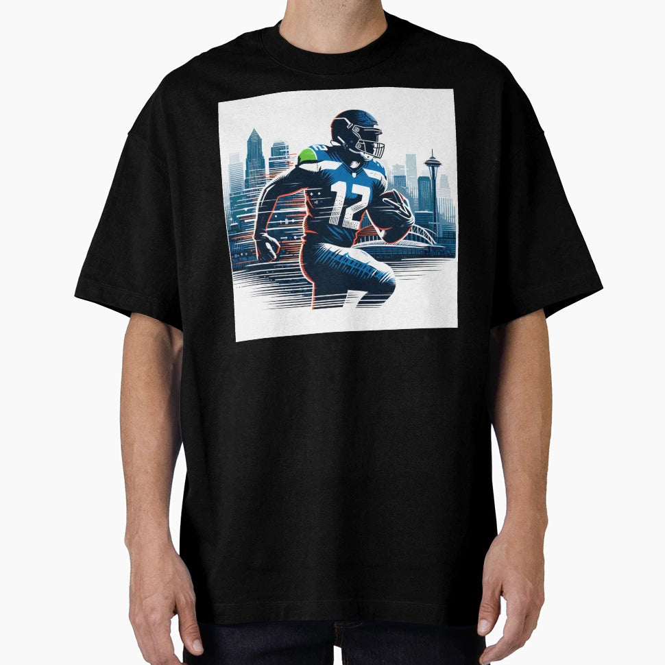 Seattle Football T-Shirt - Unique Graphic Men Women - T-Shirt, Sweatshirt, Hoodie