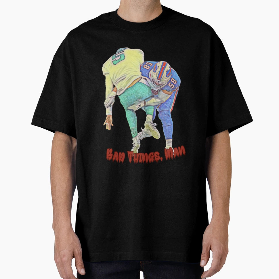 Bad Things Matt T-Shirt - Minimalist Print Unisex - T-Shirt, Sweatshirt, Hoodie