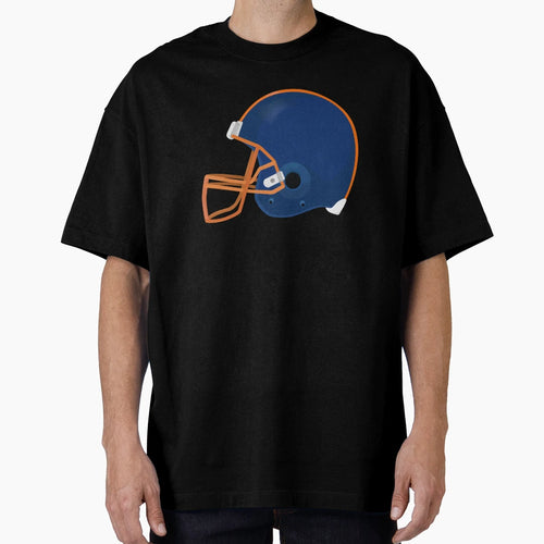 Blue American Football Helmet T-Shirt - Custom Art Print for Adults - T-Shirt, Sweatshirt, Hoodie