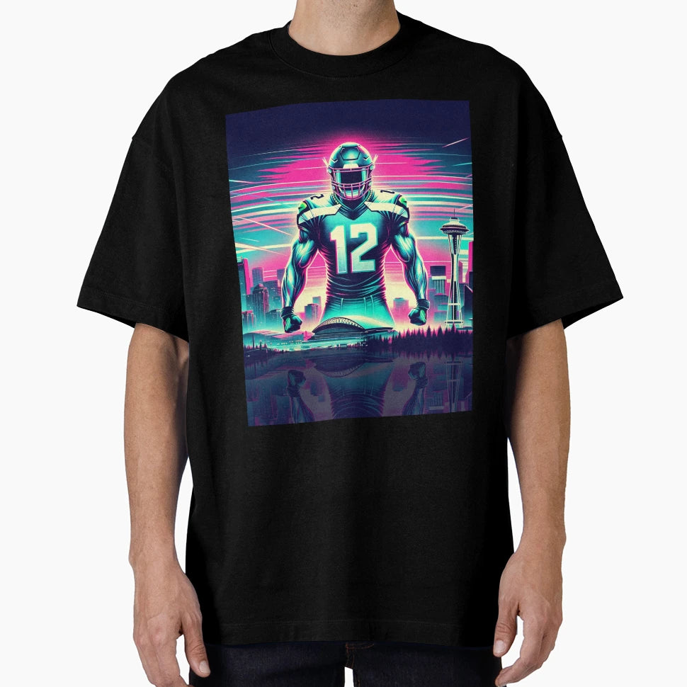 Synthwave Seattle T-Shirt - Fun Novelty Design Unisex - T-Shirt, Sweatshirt, Hoodie