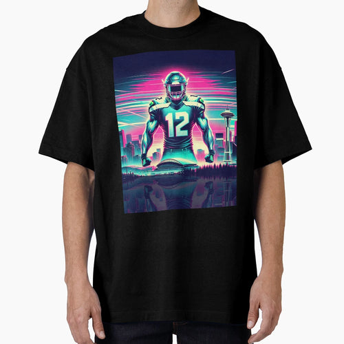 Synthwave Seattle T-Shirt - Fun Novelty Design Unisex - T-Shirt, Sweatshirt, Hoodie