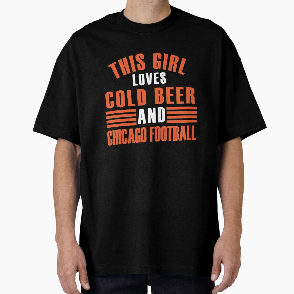 This Loves Beer And Chicago T-Shirt - Fun Novelty Design for Adults - T-Shirt, Sweatshirt, Hoodie