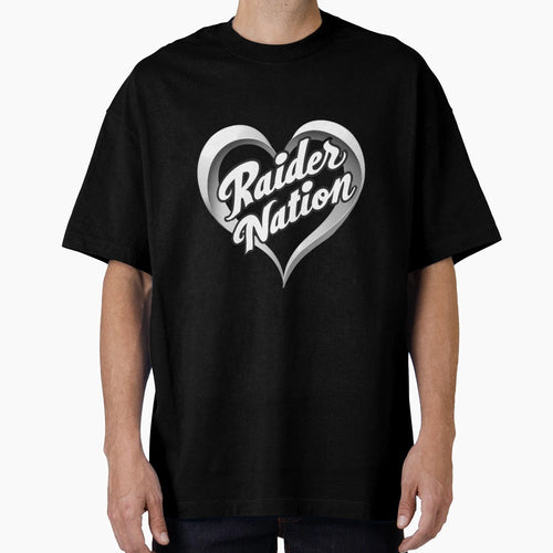 Raider Nation Heart T-Shirt - Casual Everyday Wear for Adults - T-Shirt, Sweatshirt, Hoodie