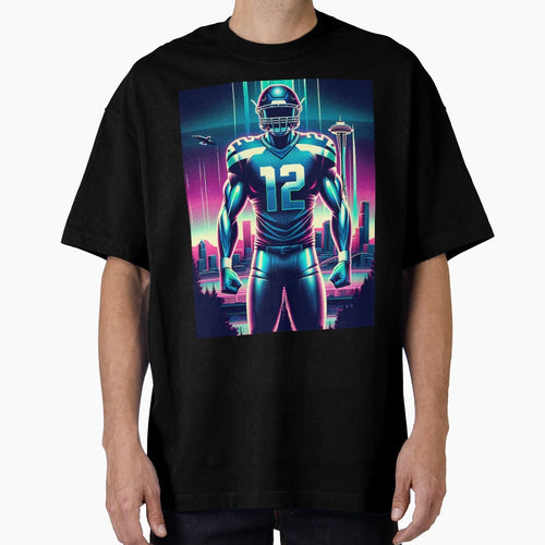 Synthwave Seattle T-Shirt - Minimalist Print for Adults - T-Shirt, Sweatshirt, Hoodie