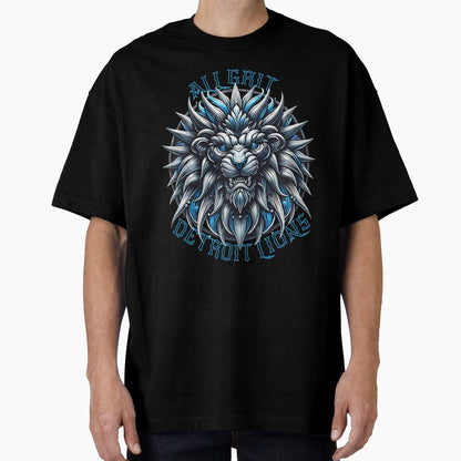 All Grit Detroit Lions Ii T-Shirt - Casual Everyday Wear Unisex - T-Shirt, Sweatshirt, Hoodie
