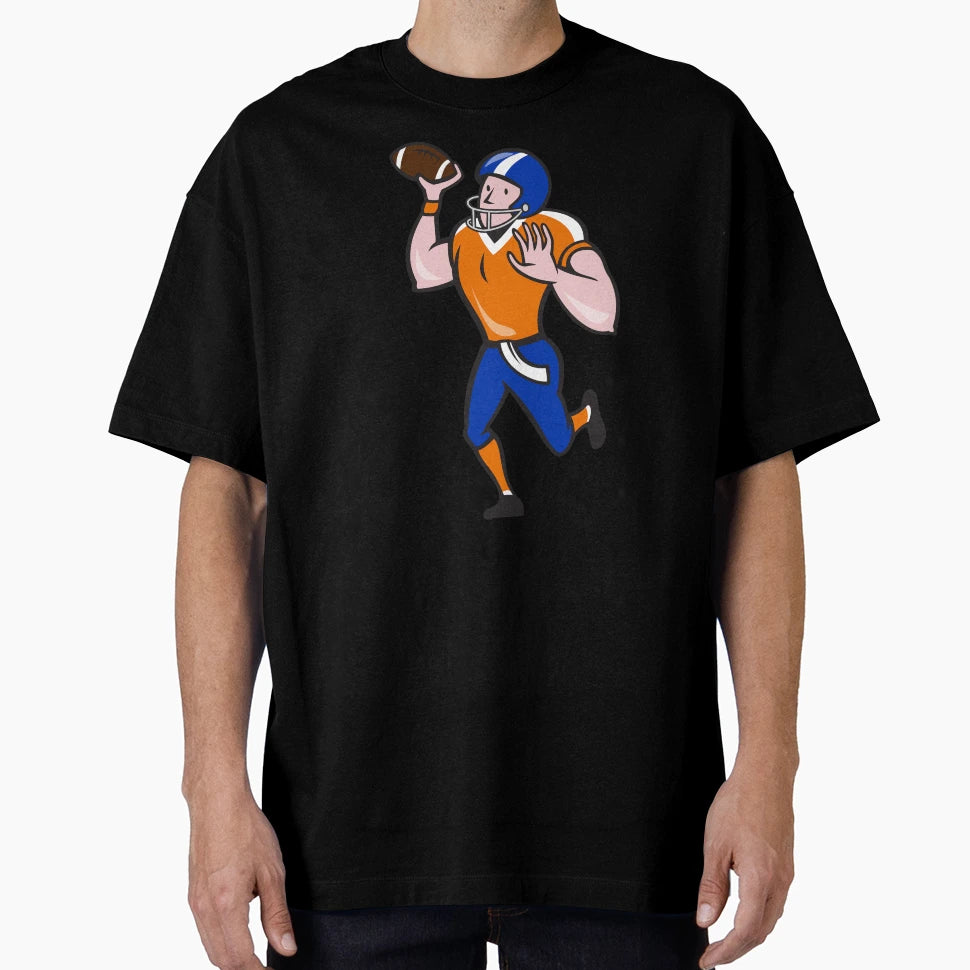 American Football Quarterback Throw T-Shirt - Casual Everyday Wear Unisex - T-Shirt, Sweatshirt, Hoodie