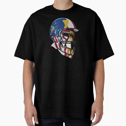 American Football Helmet T-Shirt - Unique Graphic for Adults - T-Shirt, Sweatshirt, Hoodie