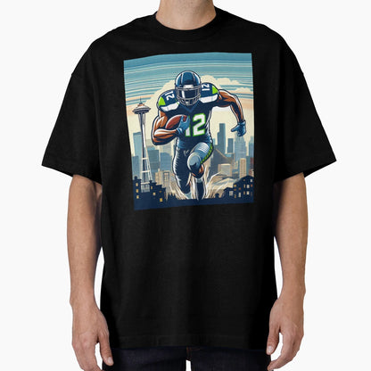 Seattle Football T-Shirt - Fun Novelty Design Men Women - T-Shirt, Sweatshirt, Hoodie
