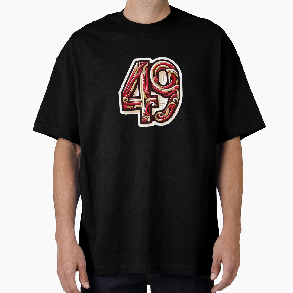 49Ers Abstract Art T-Shirt - Custom Art Print for Adults - T-Shirt, Sweatshirt, Hoodie