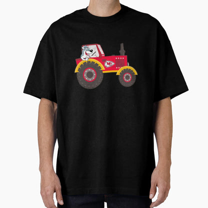 Dog Driving Kansas City Chiefs T-Shirt - Minimalist Print Men Women - T-Shirt, Sweatshirt, Hoodie