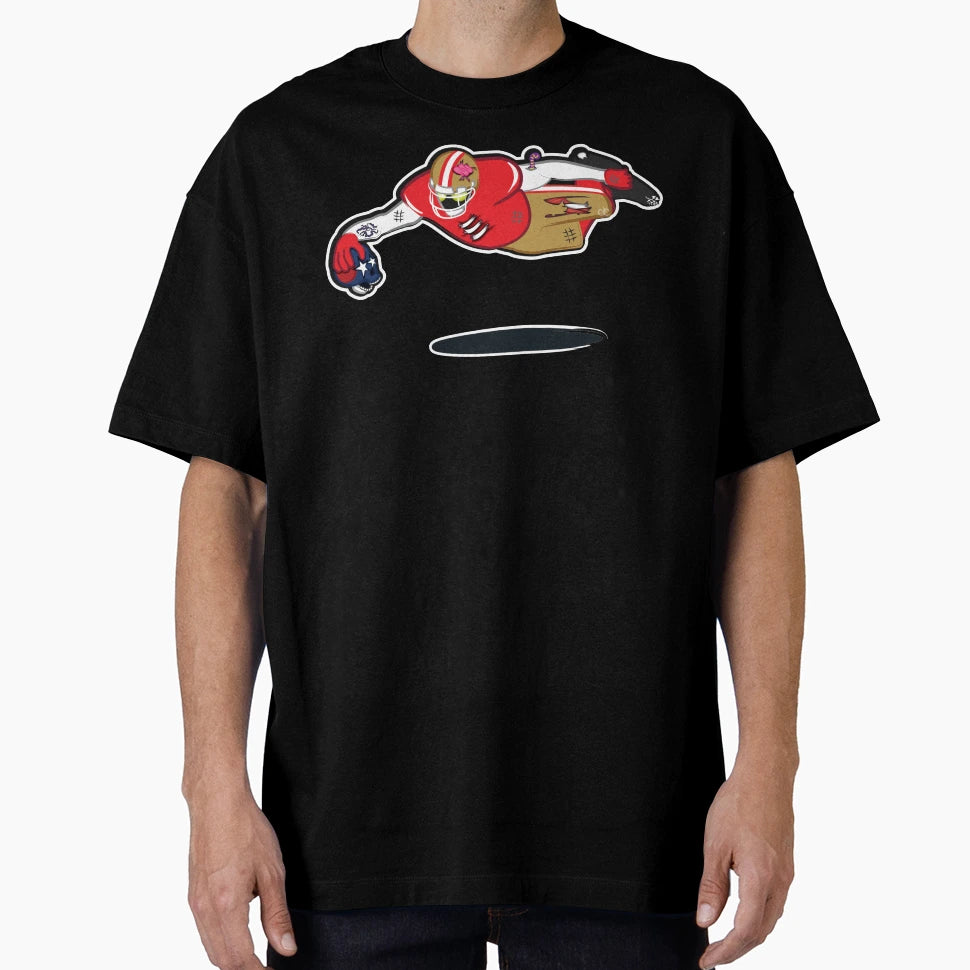 Zombie Football Player San Francisco W T-Shirt - Unique Graphic Unisex - T-Shirt, Sweatshirt, Hoodie