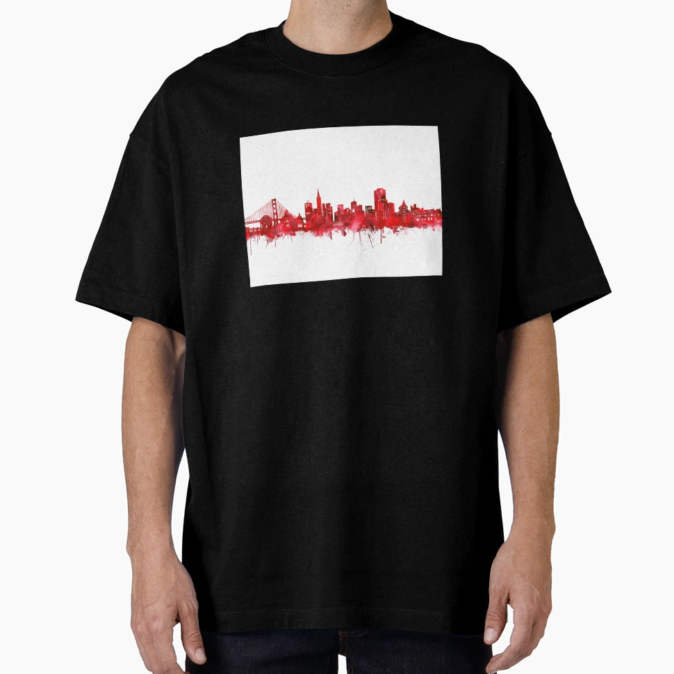San Francisco Skyline T-Shirt - Casual Everyday Wear Men Women - T-Shirt, Sweatshirt, Hoodie