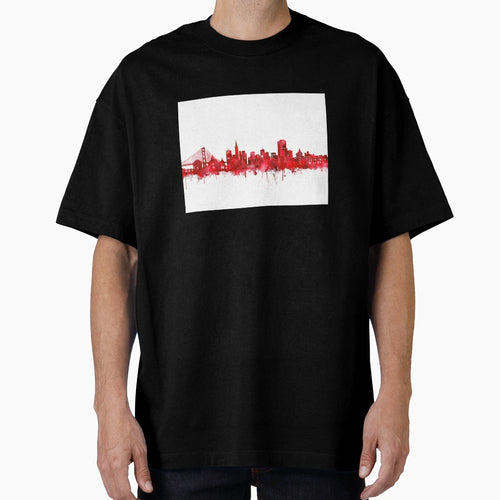 San Francisco Skyline T-Shirt - Casual Everyday Wear Men Women - T-Shirt, Sweatshirt, Hoodie