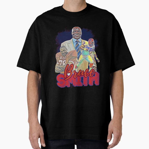 Bruce Smith Fan Art T-Shirt - Casual Everyday Wear Men Women - T-Shirt, Sweatshirt, Hoodie