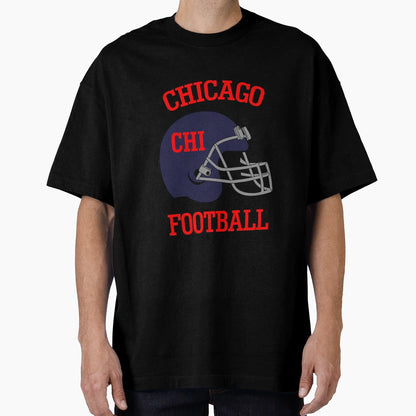 Chicago Football And T-Shirt - Aesthetic Graphic for Adults - T-Shirt, Sweatshirt, Hoodie