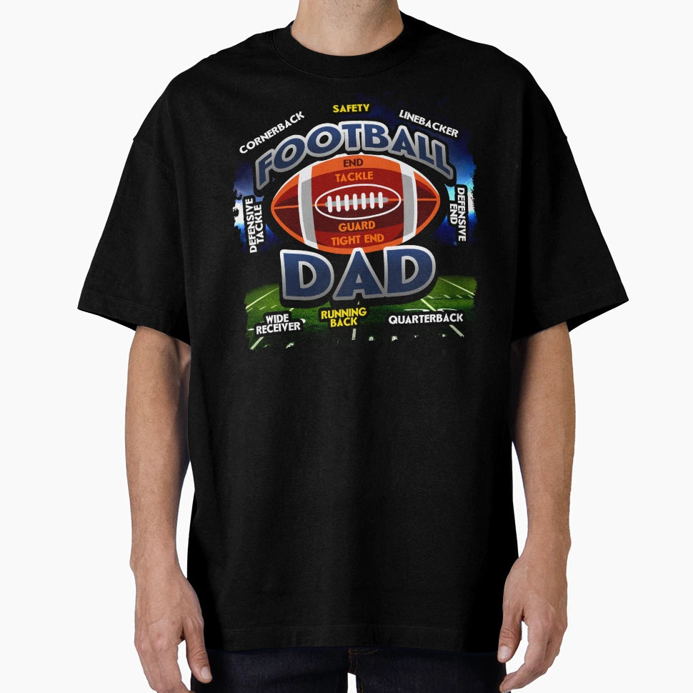American Football Playing Positions T-Shirt - Aesthetic Graphic for Adults - T-Shirt, Sweatshirt, Hoodie