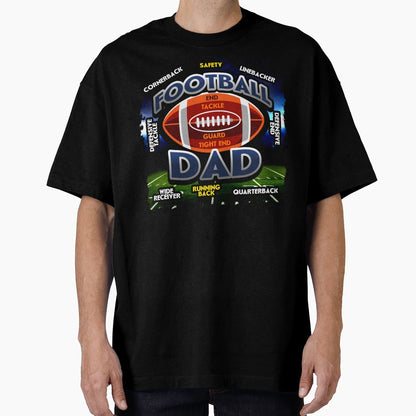 American Football Playing Positions T-Shirt - Aesthetic Graphic for Adults - T-Shirt, Sweatshirt, Hoodie