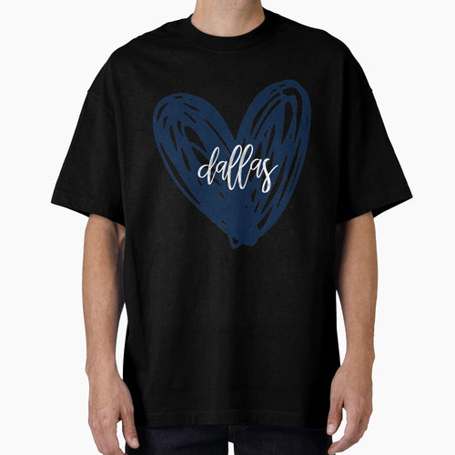 Dallas Cowboys Heart T-Shirt - Graphic Print for Adults - T-Shirt, Sweatshirt, Hoodie