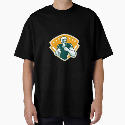 American Football Runningback Crest T-Shirt - Graphic Print Men Women - T-Shirt, Sweatshirt, Hoodie