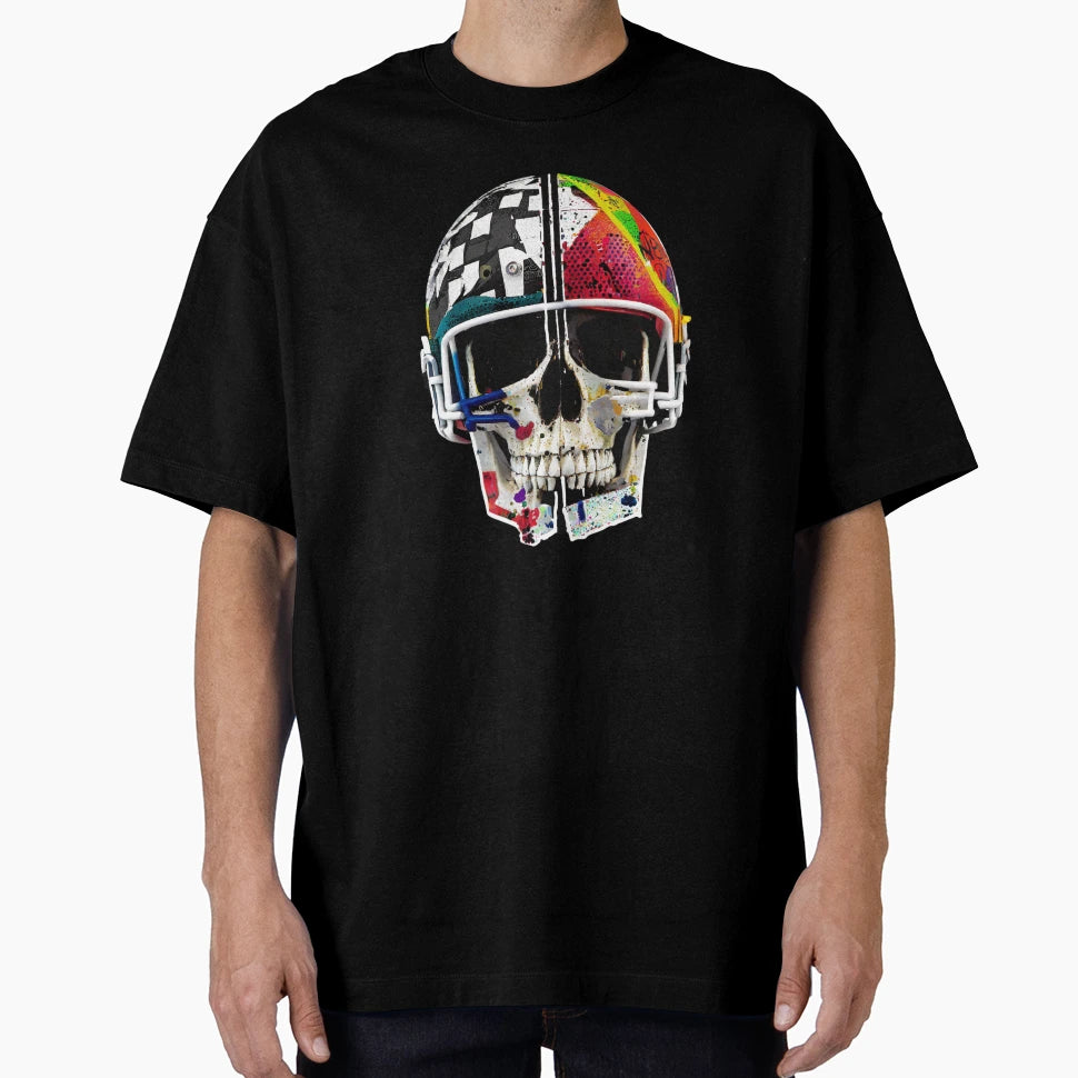 American Football Skull T-Shirt - Graphic Print Unisex - T-Shirt, Sweatshirt, Hoodie