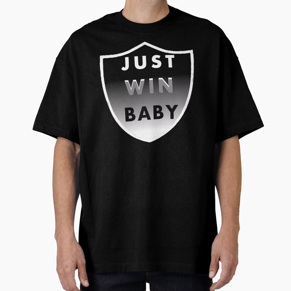 Raider Nation Just Win Shield T-Shirt - Custom Art Print Men Women - T-Shirt, Sweatshirt, Hoodie