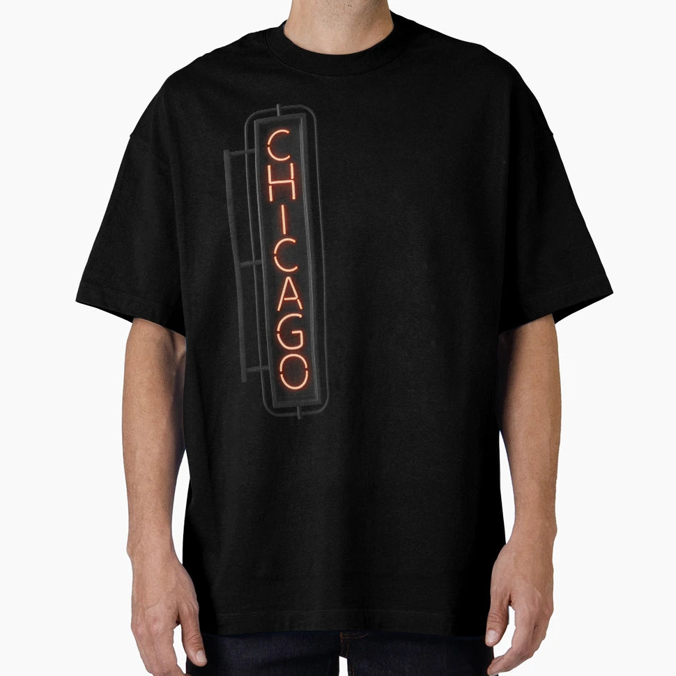 Chicago Neon Musical T-Shirt - Casual Everyday Wear Unisex - T-Shirt, Sweatshirt, Hoodie