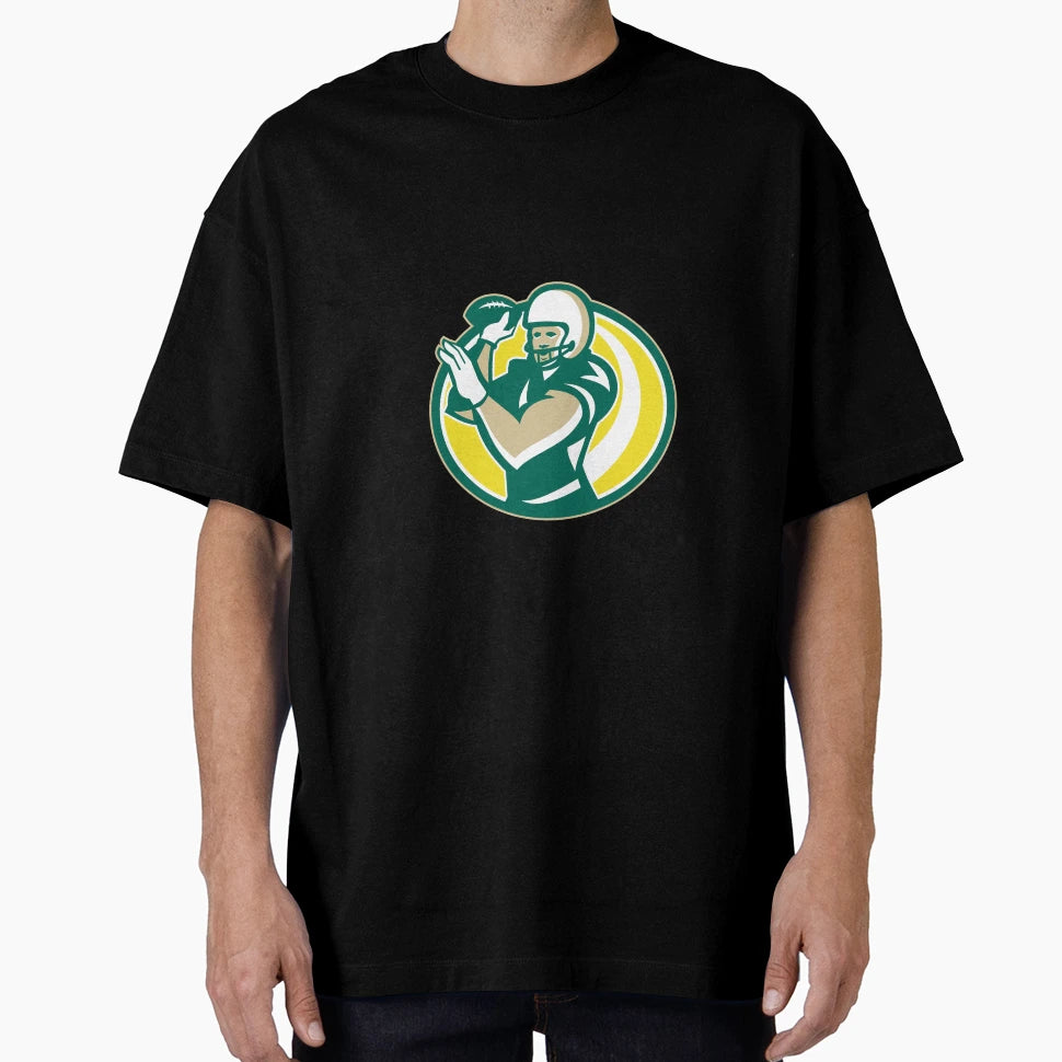 American Football Qb Passing Ball T-Shirt - Unique Graphic for Adults - T-Shirt, Sweatshirt, Hoodie