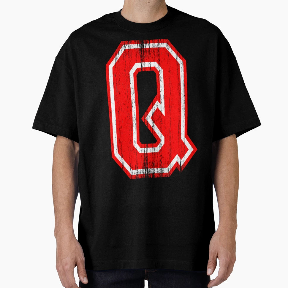 Big Red Letter Q T-Shirt - Novelty Apparel Men Women - T-Shirt, Sweatshirt, Hoodie