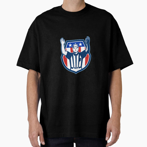 American Football Referee Touchdown T-Shirt - Graphic Print Unisex - T-Shirt, Sweatshirt, Hoodie