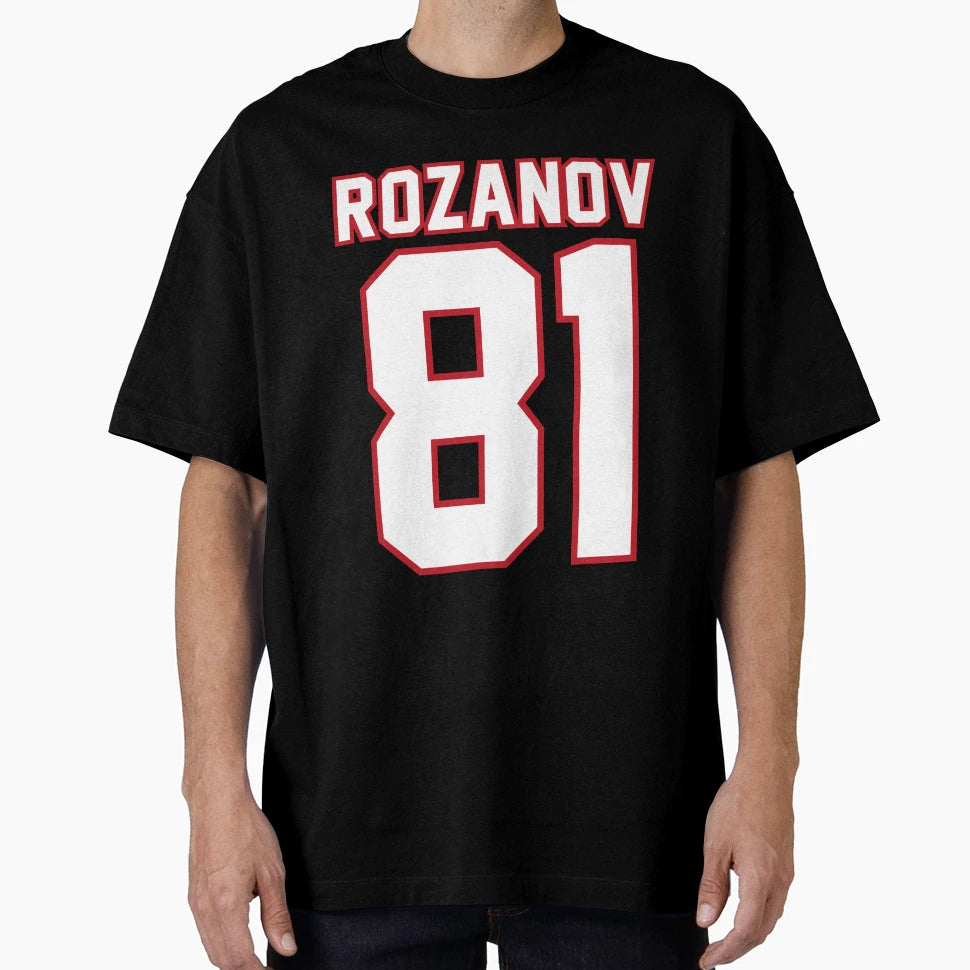 Ilya Rozanov 81 Hockey Jersey Back T-Shirt - Minimalist Print Unisex - T-Shirt, Sweatshirt, Hoodie