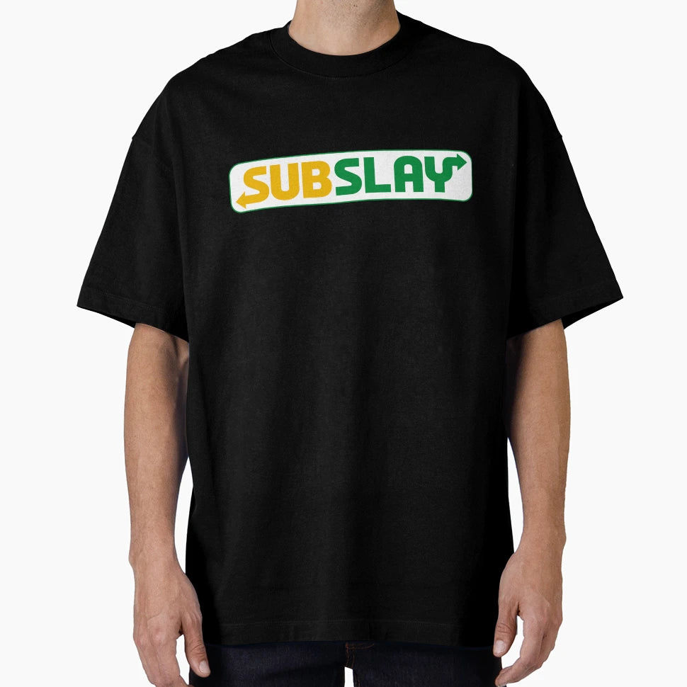 Subslay Subway Inspired Logo T-Shirt - Novelty Apparel Men Women - T-Shirt, Sweatshirt, Hoodie