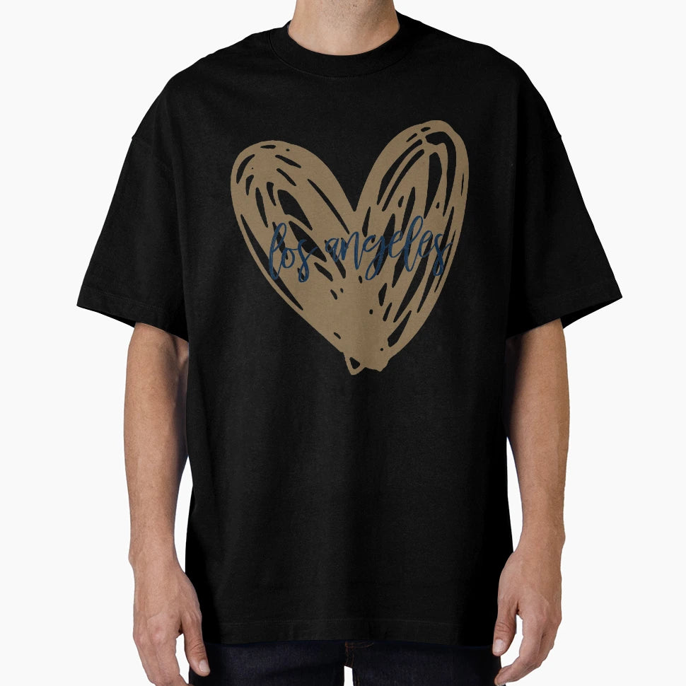 Los Angeles Heart 5 T-Shirt - Casual Everyday Wear Men Women - T-Shirt, Sweatshirt, Hoodie