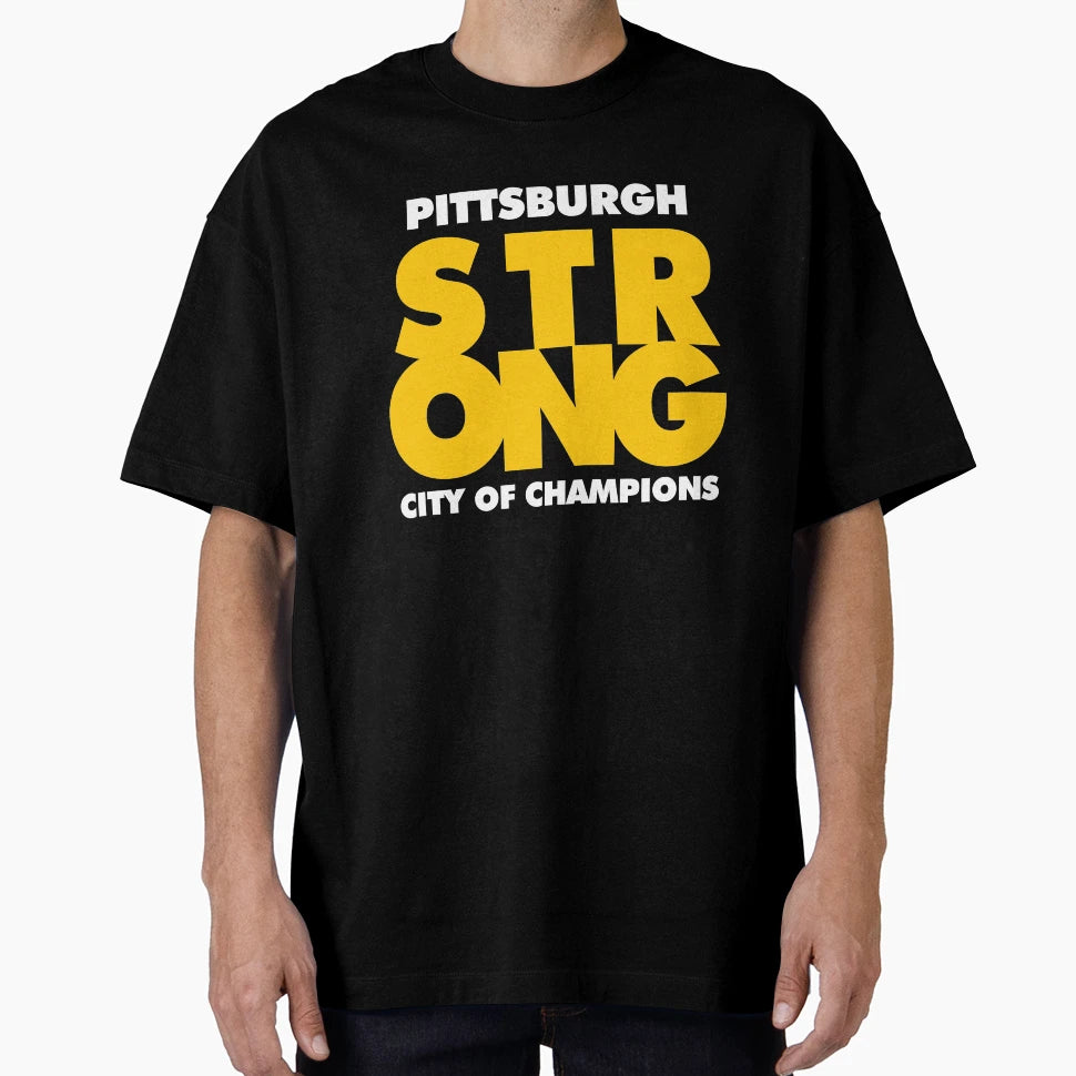 Pittsburgh Strong City Champions T-Shirt - Custom Art Print Men Women - T-Shirt, Sweatshirt, Hoodie