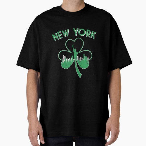 Irish New York 2 Green New York State T-Shirt - Custom Art Print Men Women - T-Shirt, Sweatshirt, Hoodie