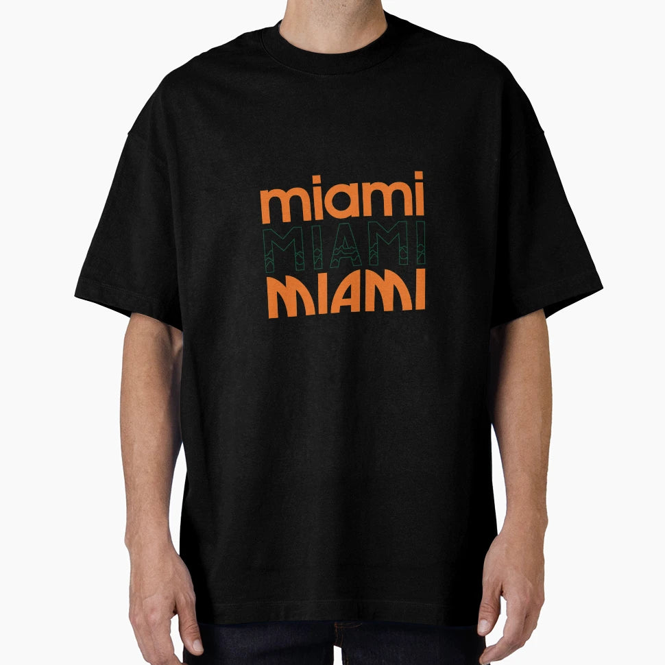 Miami Fonts T-Shirt - Fun Novelty Design Men Women - T-Shirt, Sweatshirt, Hoodie