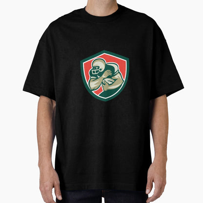 American Football Running Back Fending T-Shirt - Minimalist Print Unisex - T-Shirt, Sweatshirt, Hoodie