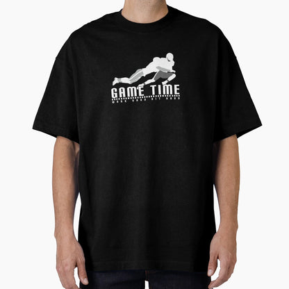 Game Time Tackle Black T-Shirt - Fun Novelty Design Unisex - T-Shirt, Sweatshirt, Hoodie