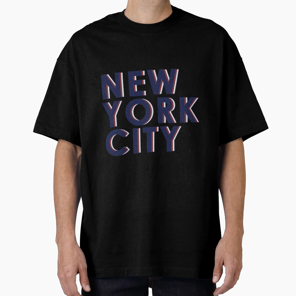 New York City Text T-Shirt - Graphic Print Unisex - T-Shirt, Sweatshirt, Hoodie