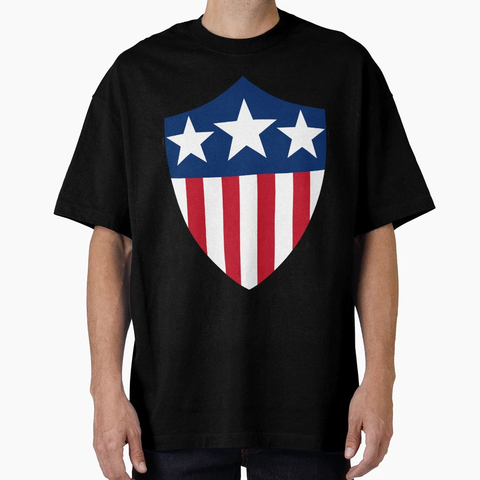 Usa Patriotic Shield T-Shirt - Graphic Print Unisex - T-Shirt, Sweatshirt, Hoodie