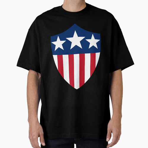 Usa Patriotic Shield T-Shirt - Graphic Print Unisex - T-Shirt, Sweatshirt, Hoodie