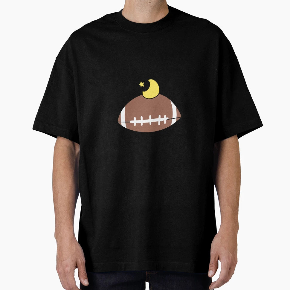 Moon Star Football T-Shirt - Graphic Print Men Women - T-Shirt, Sweatshirt, Hoodie