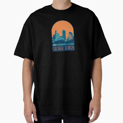 Chicago Decal T-Shirt - Fun Novelty Design Unisex - T-Shirt, Sweatshirt, Hoodie