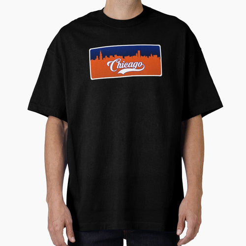 Chicago Football Skyline T-Shirt - Novelty Apparel for Adults - T-Shirt, Sweatshirt, Hoodie