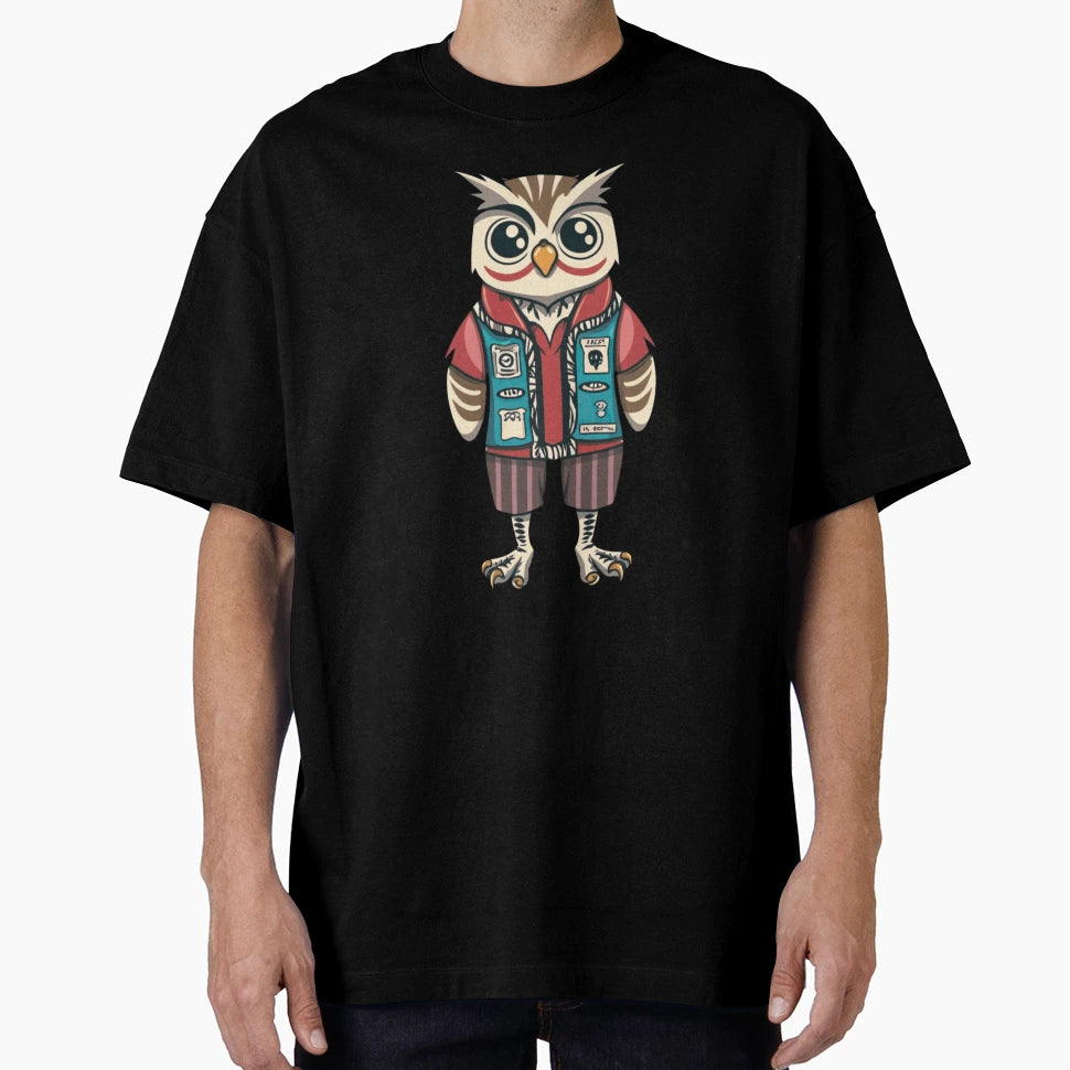 Owl Funny Character T-Shirt - Unique Graphic Unisex - T-Shirt, Sweatshirt, Hoodie