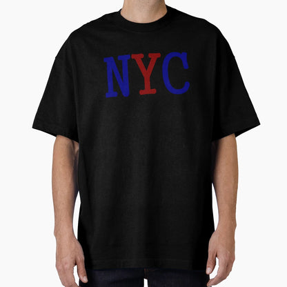 Nyc New York City Blue Red T-Shirt - Fun Novelty Design for Adults - T-Shirt, Sweatshirt, Hoodie