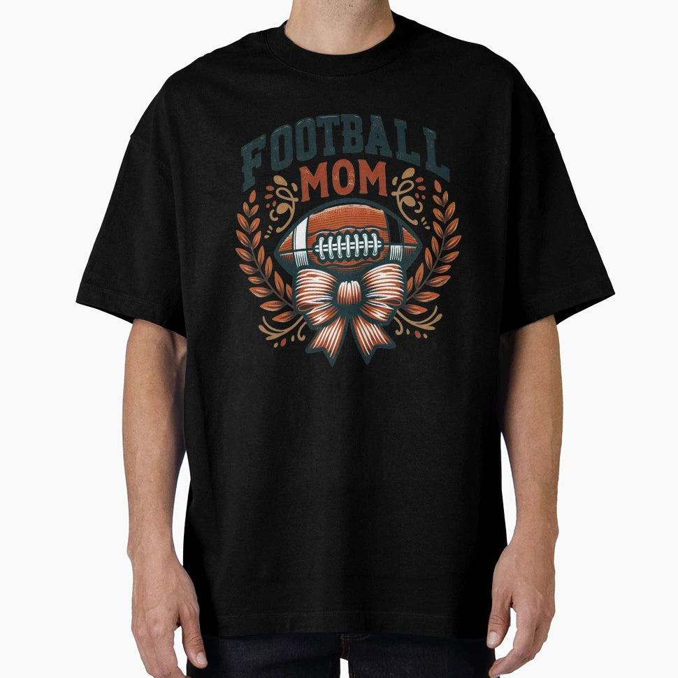 Football Mom Flowers T-Shirt - Minimalist Print Unisex - T-Shirt, Sweatshirt, Hoodie