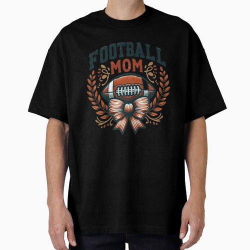 Football Mom Flowers T-Shirt - Minimalist Print Unisex - T-Shirt, Sweatshirt, Hoodie
