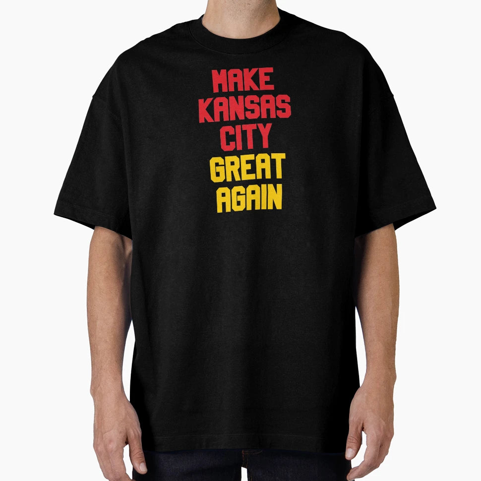 Make Kansas City Great Again Football T-Shirt - Aesthetic Graphic Unisex - T-Shirt, Sweatshirt, Hoodie