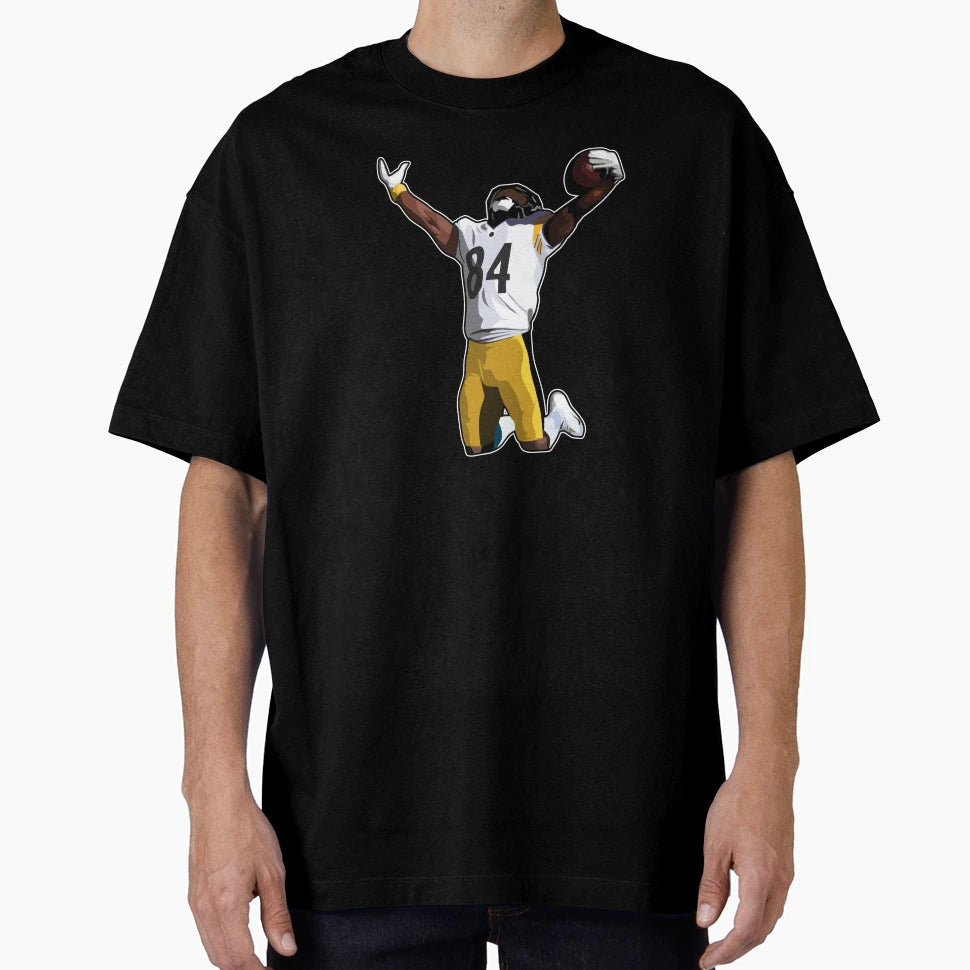 Antonio Brown 84 Celebrates Touchdown T-Shirt - Unique Graphic for Adults - T-Shirt, Sweatshirt, Hoodie