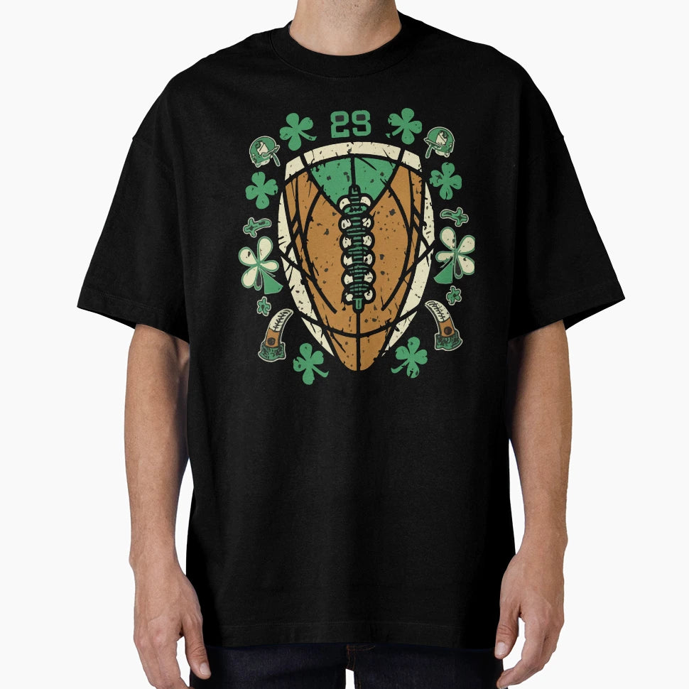 American Football St Patricks Day T-Shirt - Casual Everyday Wear Men Women - T-Shirt, Sweatshirt, Hoodie